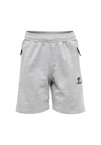Bawełniane Szorty dla dzieci Hummel move Grid. Okazja: na uczelnię. Kolor: szary. Materiał: bawełna. Styl: sportowy. Sport: joga i pilates #1