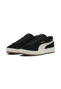Puma - Sneakersy unisex Court Classin Suede PUMA Black Alpine Snow Gold White. Kolor: czarny, biały, wielokolorowy, żółty. Model: Puma Suede. Sport: turystyka piesza, tenis