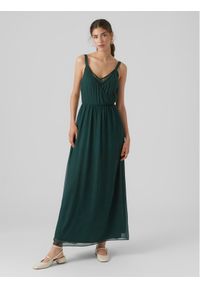 Vero Moda Sukienka letnia Olivia 10298558 Zielony Regular Fit. Kolor: zielony. Materiał: syntetyk. Sezon: lato #1