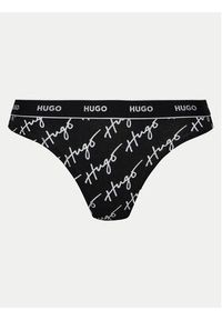 Hugo - HUGO Komplet 3 par stringów 50495870 Czarny. Kolor: czarny. Materiał: bawełna #6