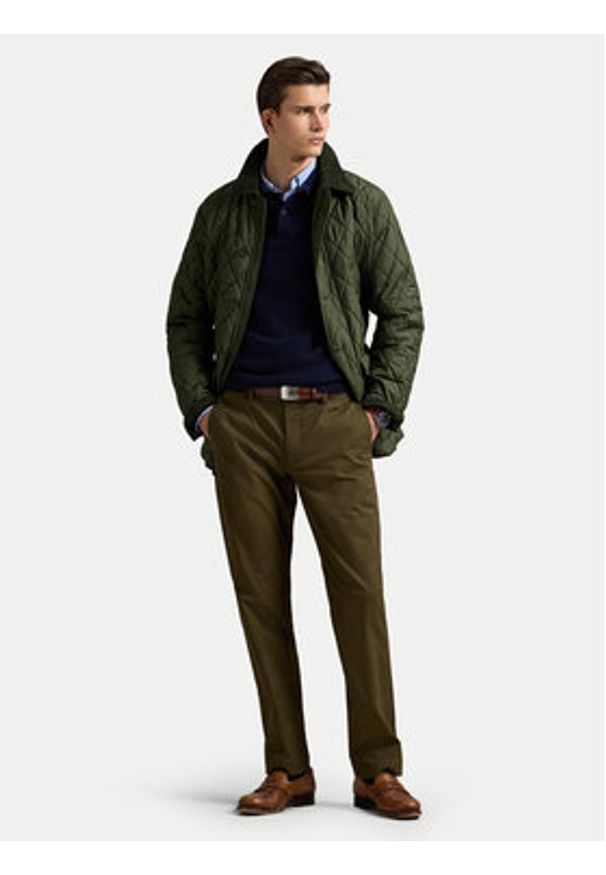 Polo Ralph Lauren Kurtka przejściowa 710938510002 Zielony Regular Fit. Typ kołnierza: polo. Kolor: zielony. Materiał: syntetyk