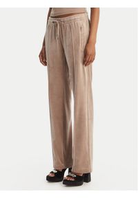 Juicy Couture Spodnie dresowe Tina JCWBJ126327 Beżowy Straight Leg. Kolor: beżowy. Materiał: syntetyk #1