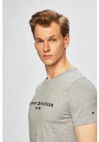 TOMMY HILFIGER - Tommy Hilfiger - T-shirt MW0MW11465. Okazja: na co dzień. Kolor: szary. Wzór: nadruk. Styl: casual #2