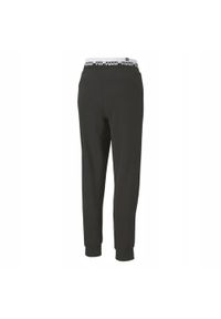 Puma - Spodnie Do Joggingu Damskie Amplified. Kolor: czarny. Sport: bieganie