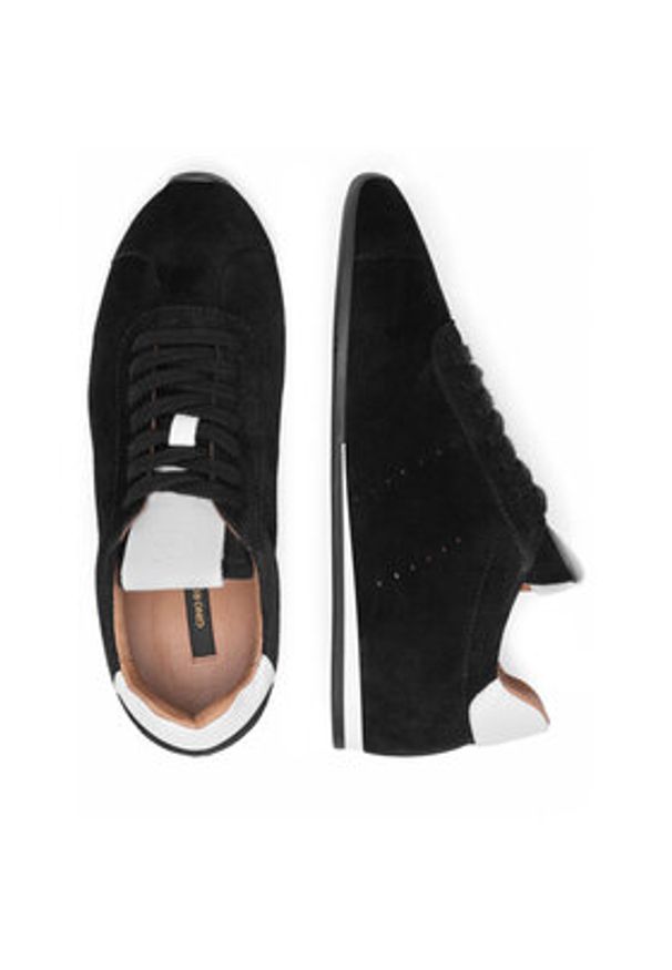 Gino Rossi Sneakersy AYA-110125 Czarny. Kolor: czarny. Materiał: zamsz, skóra