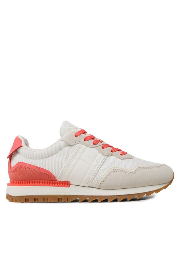 Tommy Jeans Sneakersy Retro Runner EN0EN02214 Biały. Kolor: biały. Materiał: materiał