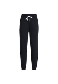 Under Armour - Spodnie Do Biegania Rival French Terry Dla Kobiet. Kolor: czarny. Sport: turystyka piesza