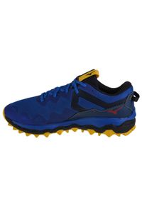 Buty Mizuno Wave Mujin 9 M J1GJ227001. Zapięcie: sznurówki. Kolor: niebieski. Materiał: guma, materiał, syntetyk, tkanina. Szerokość cholewki: normalna. Model: Mizuno Wave