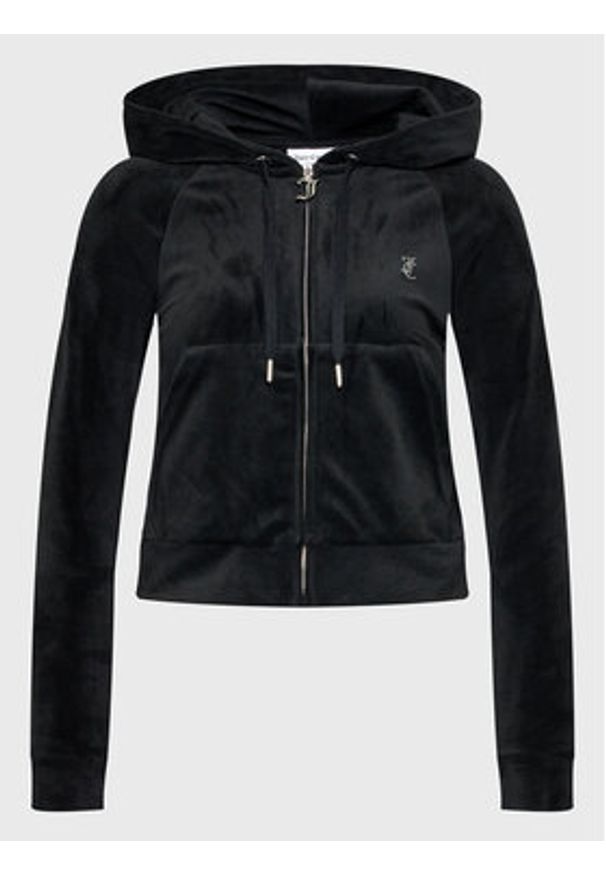 Juicy Couture Bluza Madison JCWA122001 Czarny Slim Fit. Kolor: czarny. Materiał: syntetyk