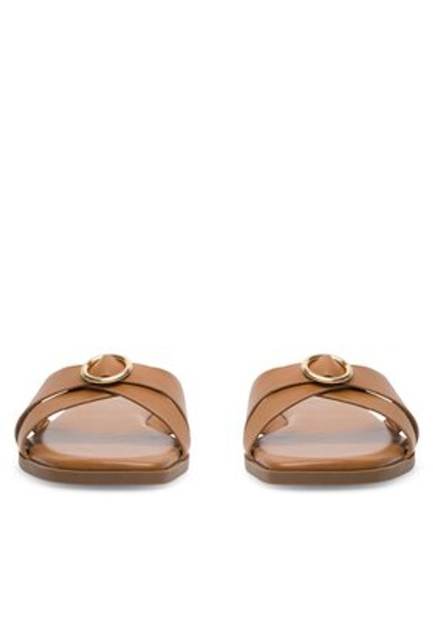 DeeZee Klapki KLE1004-109 Brązowy. Kolor: brązowy. Materiał: syntetyk