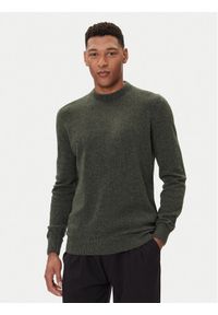 Barbour Sweter Essential Tisbury MKN0844GN79 Zielony Regular Fit. Kolor: zielony. Materiał: wełna