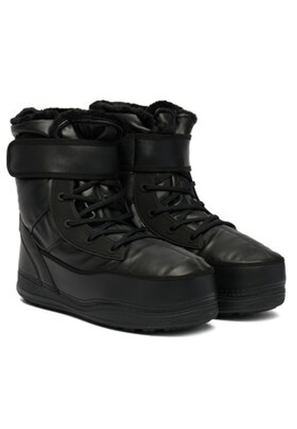 Bogner Śniegowce Laax 7 C 32547523 Czarny. Kolor: czarny. Materiał: skóra