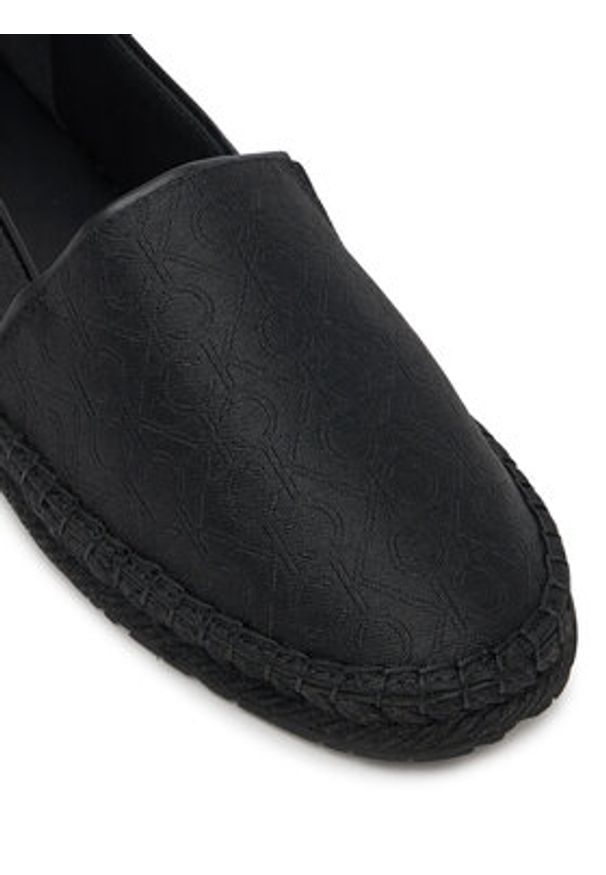 Calvin Klein Espadryle Flat Espadrille - Jacq HW0HW02467 Czarny. Kolor: czarny. Materiał: materiał
