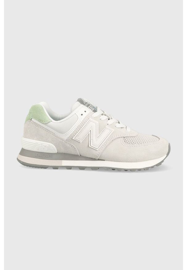 New Balance sneakersy U574WC2 kolor szary U574WC2-WC2. Nosek buta: okrągły. Kolor: szary. Materiał: guma. Model: New Balance 574