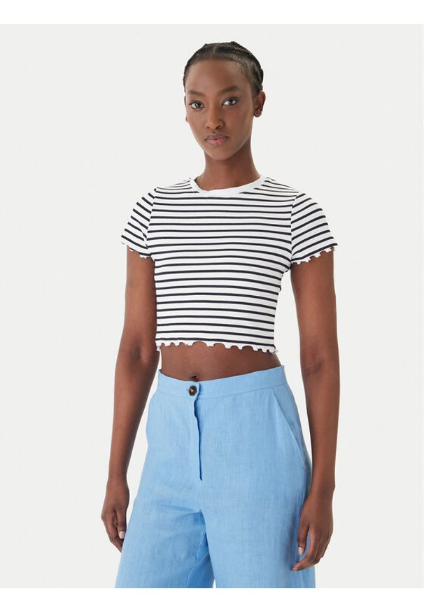 Banana Moon T-Shirt Tonio Nautical MVC06 Granatowy Slim Fit. Kolor: niebieski. Materiał: syntetyk