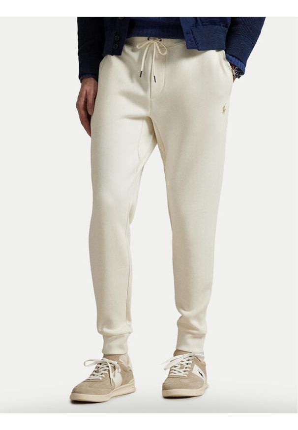 Polo Ralph Lauren Spodnie dresowe 710881518058 Écru Regular Fit. Materiał: bawełna