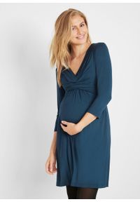 Sukienka ciążowa i do karmienia LENZING™ ECOVERO™ bonprix ciemnoniebieski. Kolekcja: moda ciążowa. Kolor: niebieski. Materiał: wiskoza #6