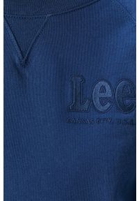 Lee - Bluza bawełniana. Kolor: niebieski. Materiał: bawełna. Długość rękawa: raglanowy rękaw #2