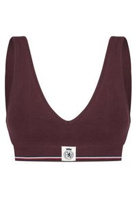 TOMMY HILFIGER - Tommy Hilfiger Biustonosz top UW0UW06062 Bordowy. Kolor: czerwony. Materiał: bawełna #6
