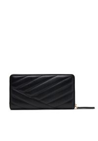 Tory Burch Duży Portfel Damski 90348 Czarny. Kolor: czarny. Materiał: skóra