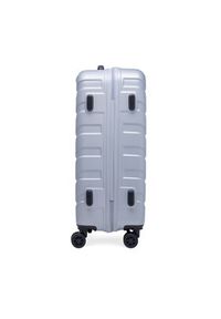 Gino Rossi - GINO ROSSI Walizka średnia CEO-GIN-M-003-05-SILVER2 Srebrny. Kolor: srebrny #5