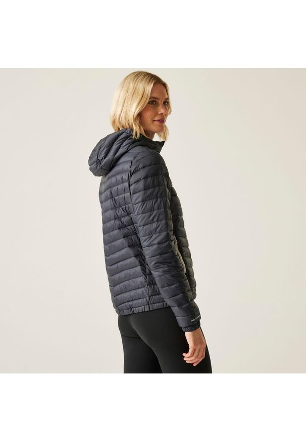 Regatta - Kurtka turystyczna damska Hurden. Kolor: szary. Materiał: materiał, puch. Sport: turystyka piesza