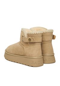 Badura Śniegowce EO-ANGELA-TS6296-01 Beżowy. Kolor: beżowy. Materiał: skóra, zamsz #3