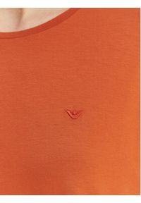 Emporio Armani T-Shirt EW003407 AF20240 U4098 Czerwony Regular Fit. Kolor: czerwony. Materiał: wiskoza #5