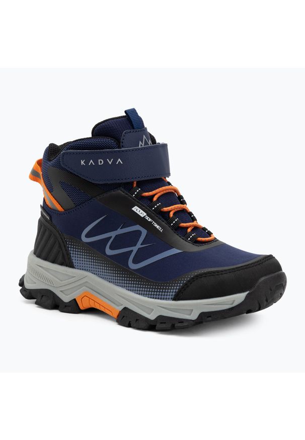 Buty trekkingowe dziecięce KADVA Rocky Trail Mid WaterProof Softshell. Kolor: niebieski. Materiał: softshell