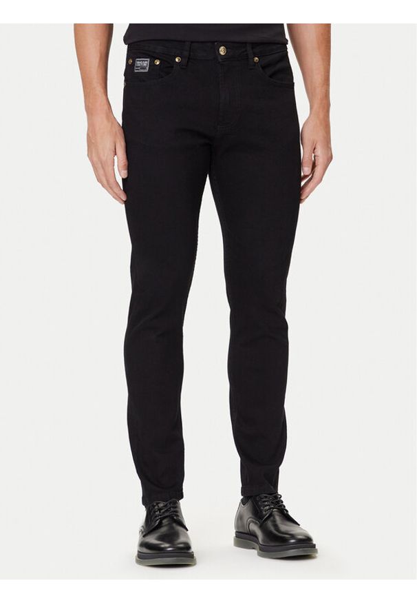 Versace Jeans Couture Jeansy 79GAB5D0 CDW00 Czarny Straight Fit. Kolor: czarny