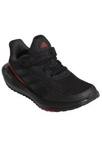 Adidas - Buty do biegania adidas EQ21 Run El K Jr GZ5399 czarne. Okazja: na co dzień. Zapięcie: rzepy. Kolor: czarny. Materiał: syntetyk. Sport: bieganie #5