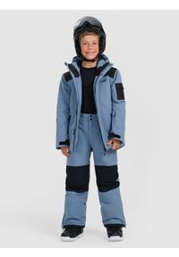 4f - 4F Kurtka snowboardowa membrana 8000 chłopięca - granatowa 140 (9-10 lat). Kolor: niebieski. Materiał: poliester. Sezon: lato #2