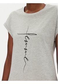 Fransa T-Shirt 20615462 Szary Regular Fit. Kolor: szary. Materiał: bawełna #3