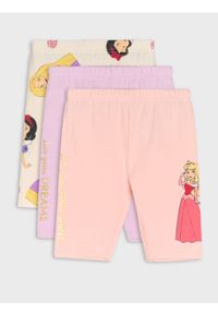 Sinsay - Legginsy 3 pack Disney Princess - wielobarwny. Wzór: motyw z bajki