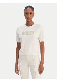 Guess Sweter W6RR47 Z2NQ2 Écru Regular Fit. Materiał: wiskoza #1
