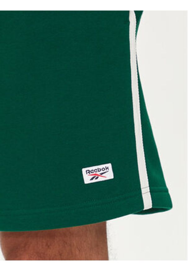 Reebok Szorty sportowe Court Sport 100075659 Zielony Regular Fit. Kolor: zielony. Materiał: syntetyk, bawełna. Styl: sportowy