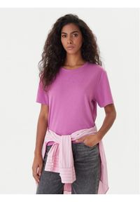 Kappa T-Shirt Frega 351M1KW Fioletowy Regular Fit. Kolor: fioletowy. Materiał: bawełna #1