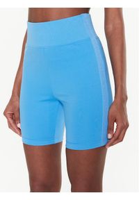 Calvin Klein Jeans Szorty sportowe J20J220683 Niebieski Slim Fit. Kolor: niebieski. Materiał: syntetyk, wiskoza