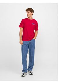 Jack & Jones - Jack&Jones T-Shirt Corp 12233999 Czerwony Standard Fit. Kolor: czerwony. Materiał: bawełna #6