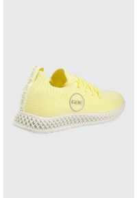GOE buty kolor żółty. Nosek buta: okrągły. Zapięcie: sznurówki. Kolor: żółty. Materiał: guma #2