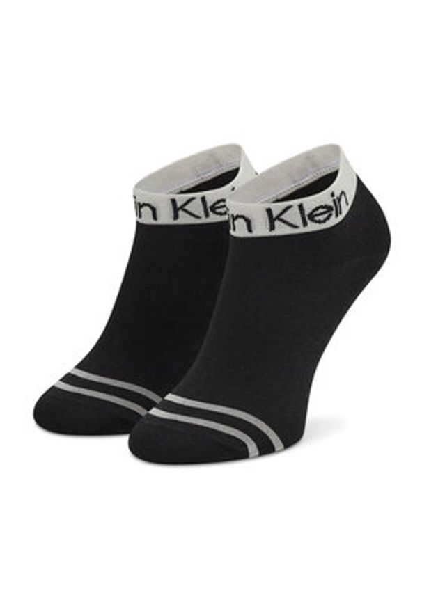 Calvin Klein Zestaw 2 par niskich skarpet damskich 701218775 Czarny. Kolor: czarny. Materiał: materiał