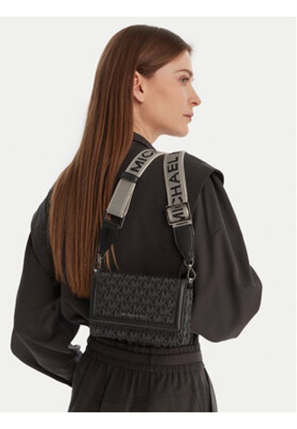 MICHAEL Michael Kors Torebka 32S5SJ6C1C Czarny. Kolor: czarny. Materiał: skórzane