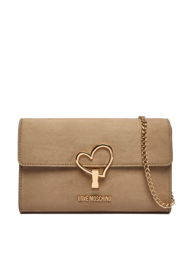 Love Moschino - LOVE MOSCHINO Torebka JC4327PP0NKX0105 Beżowy. Kolor: beżowy. Materiał: skórzane