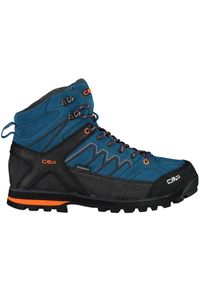 Buty trekkingowe męskie CMP Moon Mid WP. Kolor: niebieski. Materiał: guma, skóra, zamsz, materiał, syntetyk