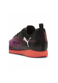 Puma - Młodzieżowe halowe buty piłkarskie FUTURE 8 PLAY IT PUMA Black White Glowing Red. Kolor: biały, czerwony, wielokolorowy, czarny. Materiał: guma, syntetyk. Szerokość cholewki: normalna. Sport: piłka nożna