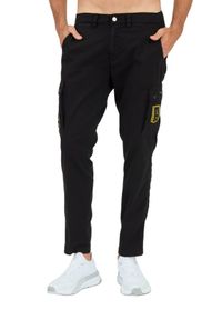 Aeronautica Militare - AERONAUTICA MILLITARE Czarne bojówki TROUSERS. Kolor: czarny