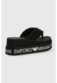 Emporio Armani Underwear japonki kolor czarny. Kolor: czarny. Materiał: materiał. Wzór: gładki #2