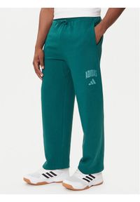Adidas - adidas Spodnie dresowe Collegiate JM9178 Zielony Regular Fit. Kolor: zielony. Materiał: syntetyk, bawełna