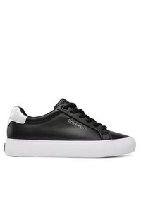 Calvin Klein Sneakersy Vulc Lace Up HW0HW01681 Czarny. Kolor: czarny. Materiał: skóra #5