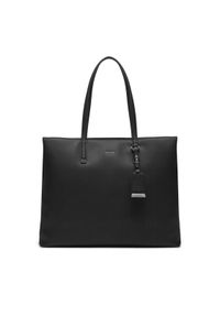 Calvin Klein Torebka Ck Must Medium Shopper_Jcq K60K612347 Czarny. Kolor: czarny. Materiał: skórzane